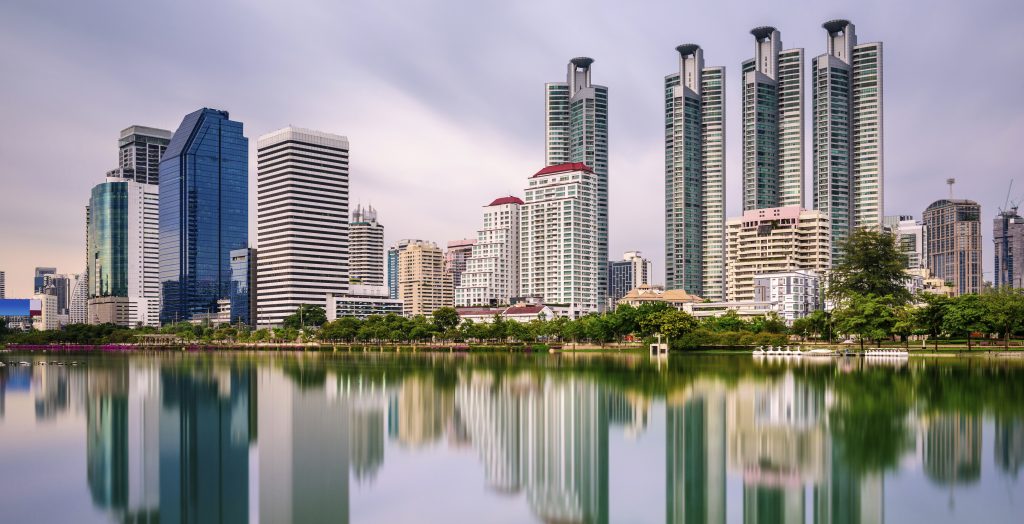 Bangkok, Thailand - Benjakiti Park.